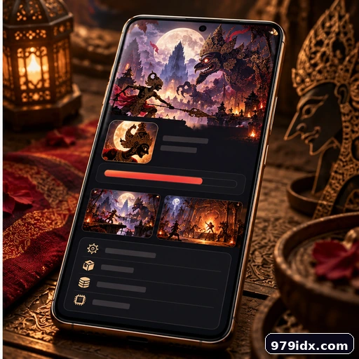 Pratinjau antarmuka panduan APK Wayang Malam